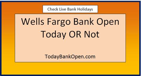 wells fargo today open